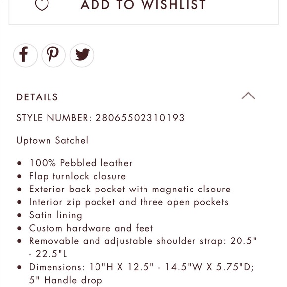 SOLD Henri Bendel Purple Uptown Satchel - Picture 8 of 8